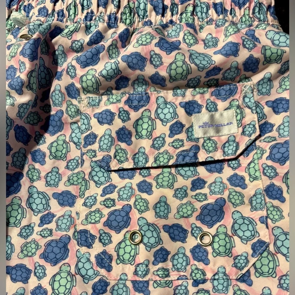 ⛱️PETER MILLAR Seaside Collection Turtle Swim Trunks⛱️